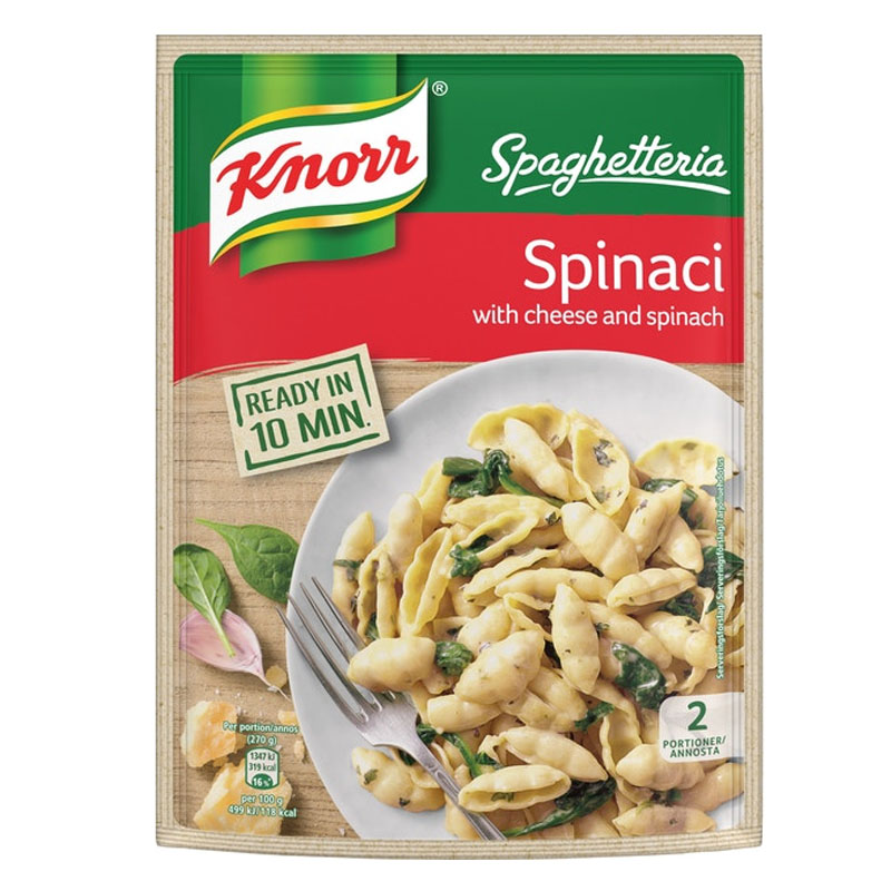 Knorr Spaghetteria Pasta-Ateria Spinaci 160g 
